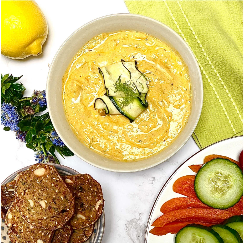 Turmeric Spiced BBQ or Baked Courgette Dip